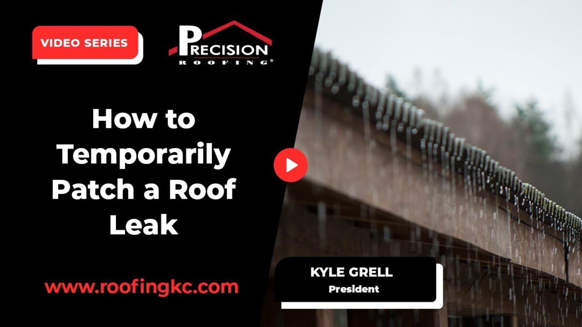 Temporarily Patch a Roof Leak